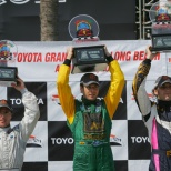 Will Power festejó en lo más alto con KV, durante la última carrera de la historia de Champ Car, llevada a cabo en Long Beach, en 2008 (FOTO: Archivo)