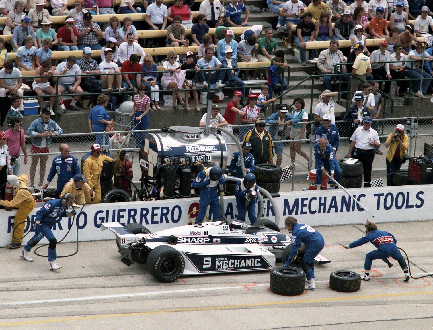 Con un March 84C-Cosworth DFX, el entonces debutante finalizó segundo en su presentación, en 1984 (FOTO: Indianapolis Motor Speedway)