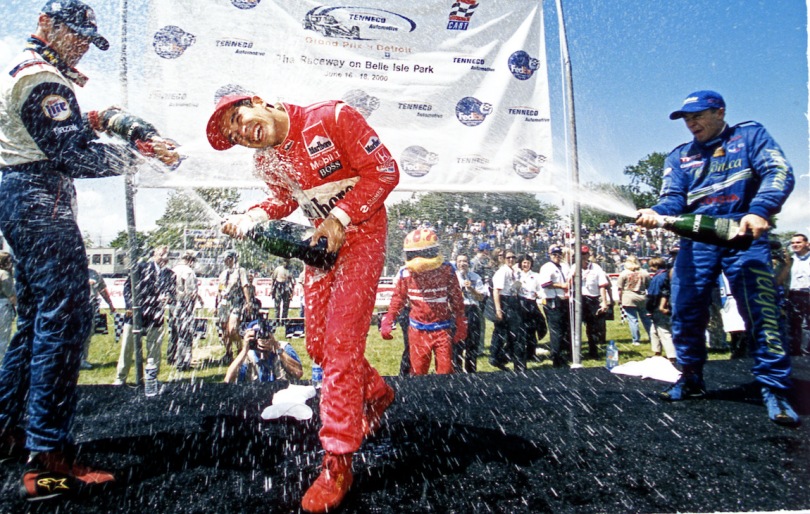 A Castroneves le tomó siete carreras con Penske (46 desde su debut) para ganar su primera carrera en la especialidad de monoplazas de Estados Unidos. Fue en Belle Isle, Detroit, el 18 de junio, tras liderar las últimas 24 vueltas (FOTO: IndyCar)
