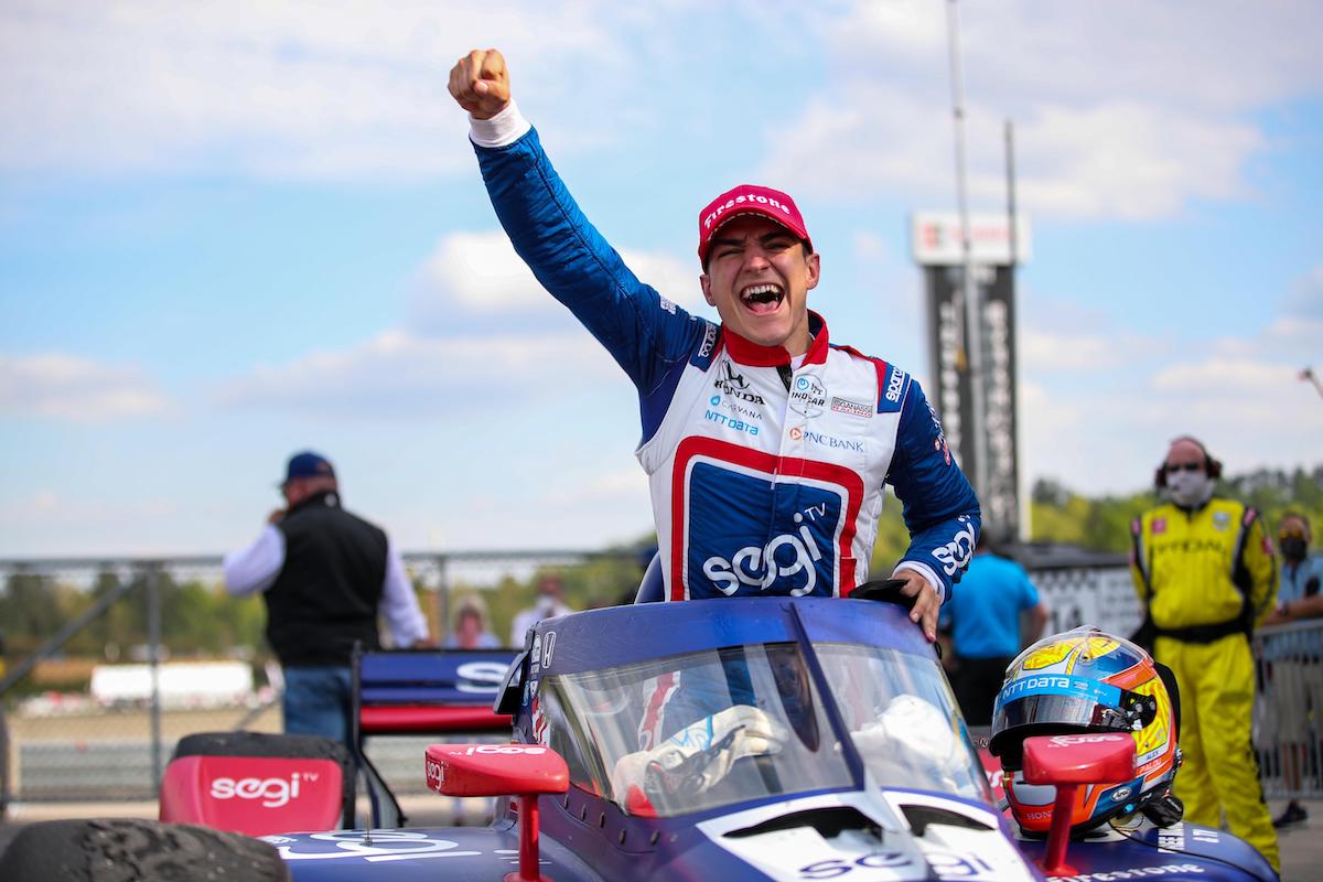 Álex Palou obtuvo su primera victoria en IndyCar en Alabama, su primer paso para ganar el título de 2021 (FOTO: INDYCAR/Penske Entertainment)